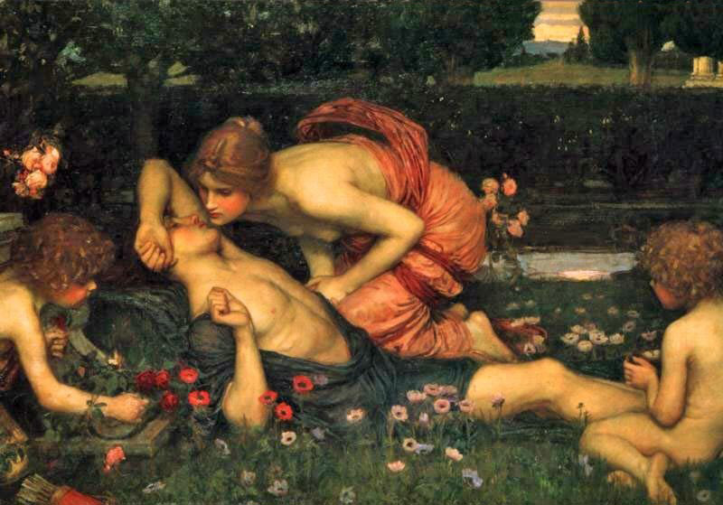 John_William_Waterhouse_(1899)_Awakening_of_Adonis