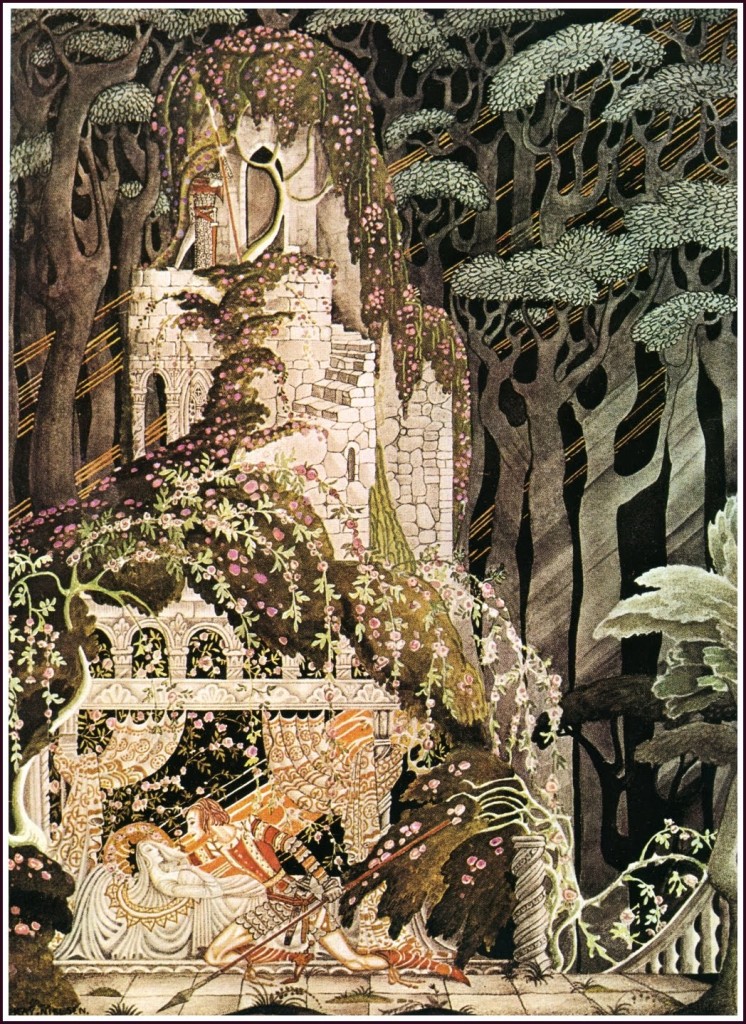 k nielsen sleeping beauty via goldenagecomicbookstories.blogspot.fr