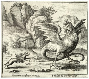 Wenceslas_Hollar_-_The_basilisk_and_the_weasel