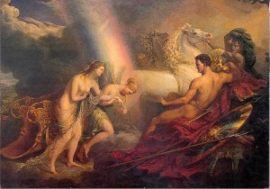 sir-george-hayter_venus_supported_by_iris_meeting-with-mars_1820