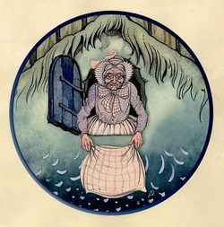 De Godin in het sprookje: Vrouw Holle